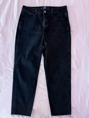 Hollister Black Denim Mom Jeans
